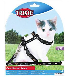 Шлейка TRIXIE для котят, нейлон 21−32 см, 8 мм