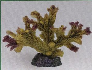 Коралл VITALITY мягкий, пластик, желто-коричневый, 17х9×13 см