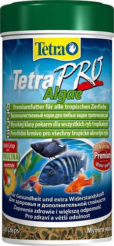 TetraPro Algae Crisps Специальный корм для травоядных рыб, чипсы 250 мл