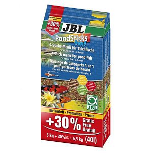 JBL Pond Sticks 4in1&nbsp;комплексный корм для всех прудовых рыб, 4&nbsp;вида палочек разного цвета, 31&nbsp;л