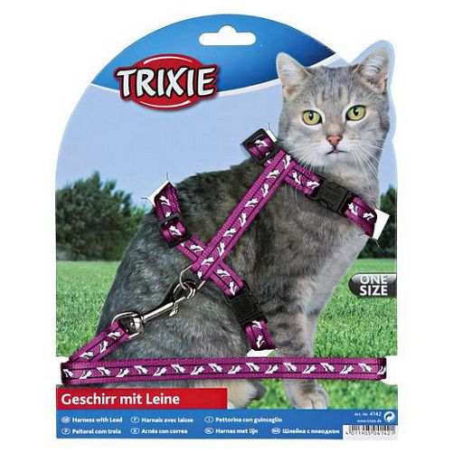 Шлейка TRIXIE с поводком для кошки, 25-44 см, 10 м, нейлон