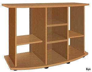 Подставка без дверок Biodesign ПАНОРАМА 280&nbsp;чёрная шагрень, влагостойкая плита ЛДСП 16/22&nbsp;мм, 116х51&times;74&nbsp;см