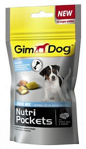 Подушечки Gimdog «Nutri Pockets Junior» для собак, 45 г