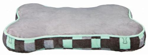 Лежак TRIXIE "Косточка", 80х54 см, серый, светло-зеленый