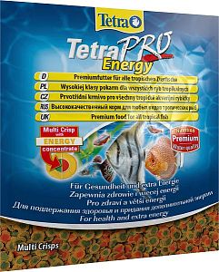 TetraPro Energy Crisps специалный энергетический корм для всех видов аквариумных рыб, чипсы 12&nbsp;г