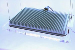 Светильник SICCE LED Liгhtinг 60W-AM<sup>366</sup>&nbsp;для морских аквариумов, 366x286&times;40&nbsp;мм