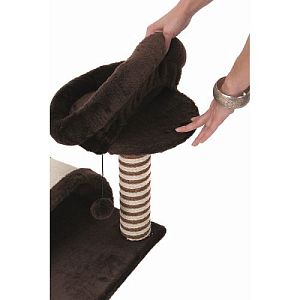 COMFY Когтеточка HARRY с аркой и съемным лежаком, сизаль и плюш, 35х37×42 см