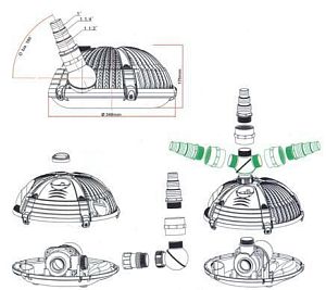 Помпа прудовая Hailea P-5000, керамический вал, 54&nbsp;Вт, 4800&nbsp;л/ч