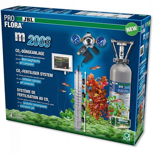 JBL ProFlora m2003 CO2-система с пополняемым баллоном 2000 г и pH-контроллером для аквариумов до 1000 л