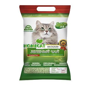 Наполнитель HOMECAT «Эколайн» комкующийся для кошачьего туалета, 6 л