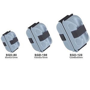 Магнитный скребок BOYU для гнутых аквариумов, держатель для шлангов, серый, 125x60&times;85&nbsp;мм