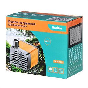 Помпа погружная Naribo 3 Вт, 300 л/ч, высота подъема 0,5 м