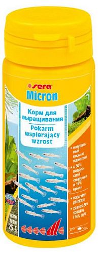 Sera MICRON корм из планктона для молоди рыб, порошок 50 мл