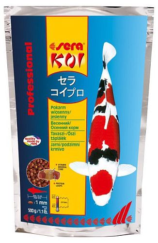 Sera KOI Professional Spring/Autumn корм для кои в сезон весна/осень, 0,5 кг