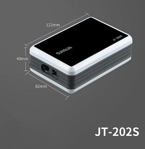 Компрессор диафрагмовый SunSun JT-202S регулируемый портативный DC5V с аккумулятором, 1,5 Вт, 2×1 л/мин