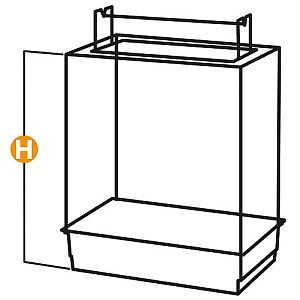 Клетка Ferplast MAX 4 для средних попугаев, черная, 50х50×75 см