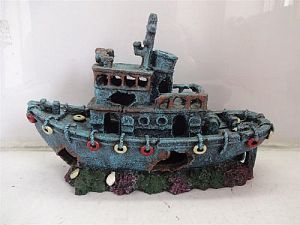 Декор Prime &laquo;Затонувший буксир&raquo;, пластик, 305х120&times;200&nbsp;мм