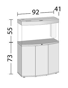 Аквариум JUWEL Вижн 180&nbsp;LED, 180&nbsp;л, 92х41&times;55&nbsp;см