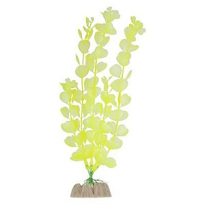 Растение пластиковое GLOFISH флуоресцентное желтое, 20,32 см