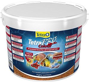 TetraPro Color Crisps специальный корм для яркого окраса всех видов аквариумных рыб, чипсы 10 л