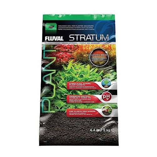 Питательный субстрат Fluval Stratum для пресных аквариумов, 2 кг
