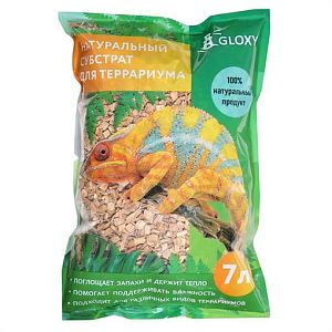 Субстрат Gloxy «Щепа ольхи» для террариумов, 7 л