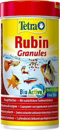 TetraRubin Granules корм для яркого окраса аквариумных рыб, гранулы 250 мл
