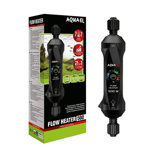 Нагреватель проточный Aquael FLOW HEATER для аквариумов 300-1000 л, 500 Вт