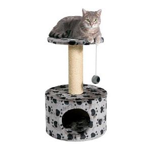 Домик TRIXIE «Toledo» для кошки, «кошачьи лапки», высота 61 см, серый