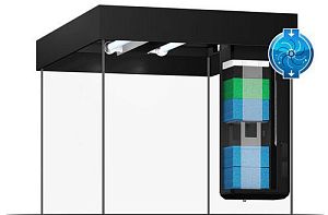 Аквариум JUWEL Лидо 120 LED серый, 120 л, 61х41×58 см