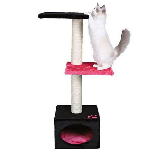 Домик TRIXIE "Badalona" для кошки, 109 см, плюш, черный, розовый