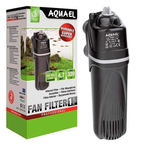 Фильтр внутренний Aquael FAN-1 plus для аквариума до 100 л, 320 л/ч