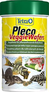 TetraPleco Wafer основной корм для сомиков и «водорослеедов» со спирулиной, пластинки 100 мл