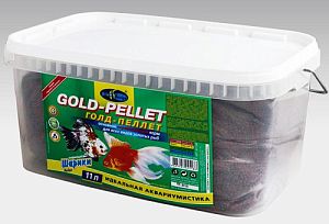 Корм Biodesign ГОЛД-ПЕЛЛЕТ для золотых рыб, гранулы 11 л, 4,6 кг