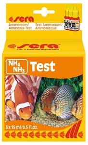 Тест Sera NH4/NH3-Test на аммиак/аммоний для аквариумной воды, 15 мл