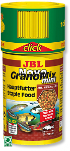 JBL NovoGranoMix mini основной корм для маленьких рыб, смесь мини-гранул 100 мл