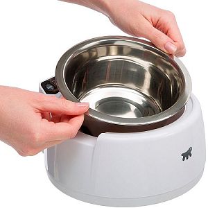 Миска Ferplast OPTIMA Feeding bowl with electronic scale с электронными весами, пластик и нержавеющая сталь, 0,85 л