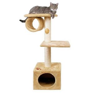 Домик TRIXIE «San Fernando» для кошки, высота 106 см, плюш, бежевый