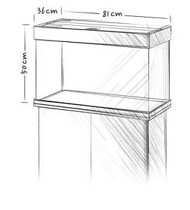 Аквариум JUWEL Рио 125 LED, 125 л, 81х36×50 см