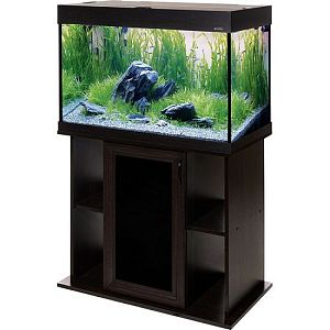 Аквариум PRO 170 прямой, с крышкой и светильником Т8 4×25 Вт, венге, 170 л