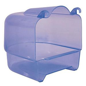 Купалка TRIXIE для птиц, пластик, голубой, прозрачный, 15х16×17 см