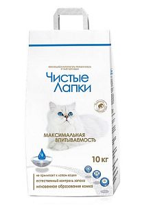 Наполнитель Чистые Лапки комкующийся для кошачьего туалета