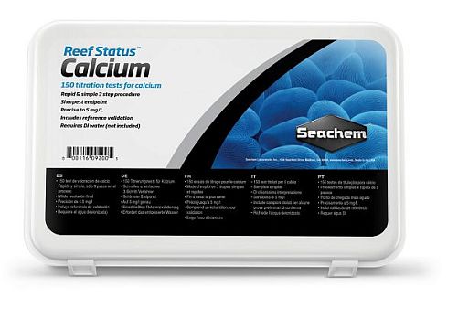 Тест для воды Seachem Reef Status: Calcium на кальций, 150 шт.