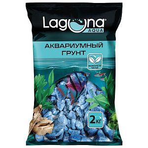 Галька Laguna речная синяя, 2 кг, 20−30 мм