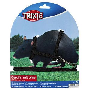 Шлейка TRIXIE для хорьков и крыс, 8 мм, 1,25 м