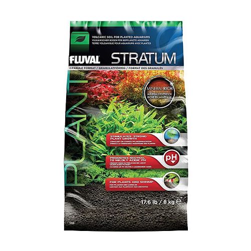Питательный субстрат Fluval Stratum для пресных аквариумов, 8 кг