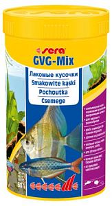 Корм Sera GVG-mix с высушенными целиком кормовыми организмами, хлопья 250 мл