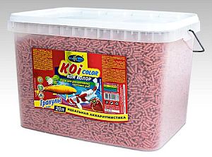 Корм Biodesign КОИ-КОЛОР для усиления окраса декоративных карповых рыб, плавающие палочки 20 л