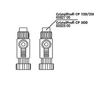 JBL Присоединительные краны для фильтра CristalProfi 500, 2 шт., арт. 6 082 800