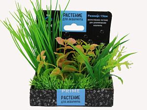Композиция PRIME из&nbsp;пластиковых растений, 15см M<sup>620</sup>